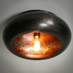 Plafondlamp zwart metaal - Santa Sky