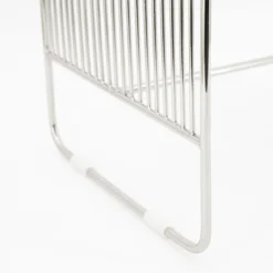 Retro bijzettafel zilver - By-Boo WireWorks