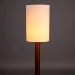 Retro design vloerlamp walnoot - Dutchbone Jones