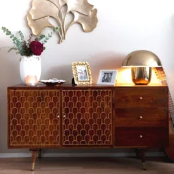Retro dressoir mangohout goud - Kare Design Muskat