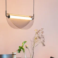 Retro hanglamp gebogen glas - Zuiver Rani