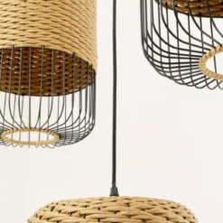 Rieten eettafel hanglamp - Kare Design Aloha