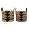 Rieten manden met zwart - Must Living Lima Black