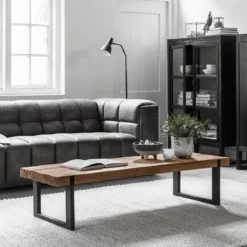 Robuuste salontafel van teakhout - DTP Home Beam