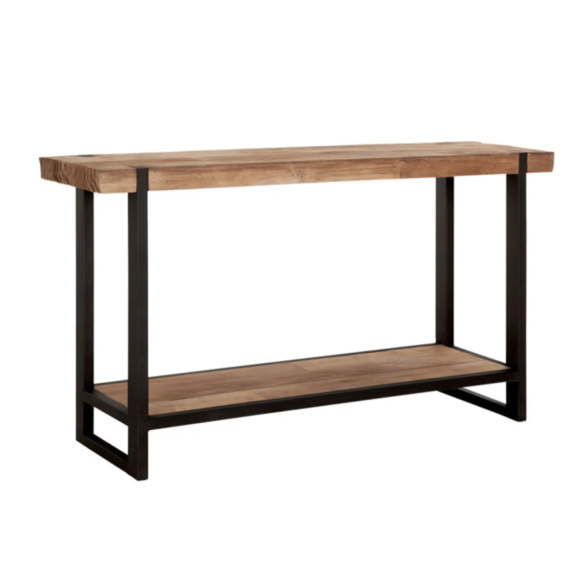 Robuuste sidetable teak naturel - DTP Home Timeless Beam