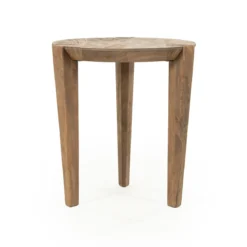 Ronde bijzettafel mangohout - Eleonora Davina