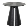 Ronde bijzettafel zwart hout - Richmond Interiors Blax