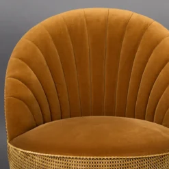 Ronde draaifauteuil vintage - Dutchbone Madison