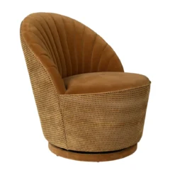 Ronde draaifauteuil vintage - Dutchbone Madison