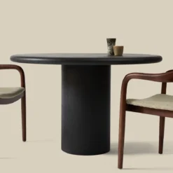Ronde eettafel beton cire - Bodio Kaba