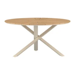 Ronde eettafel met beige poot - Lavis Mexico