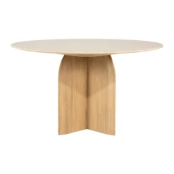 Ronde eettafel travertin - Eleonora Lova
