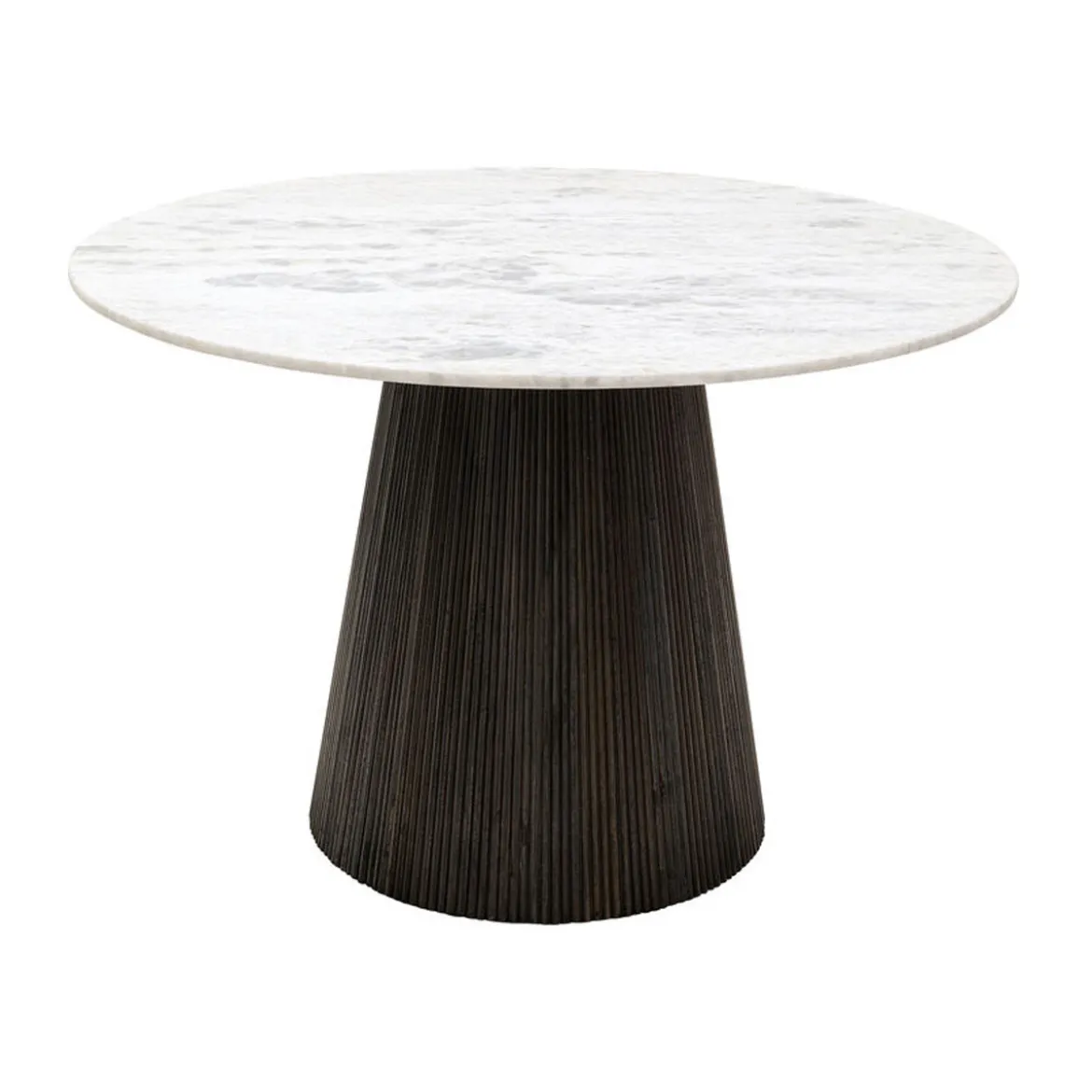 Ronde eettafel zwart met wit marmer - Kare Design Glenn