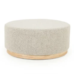Ronde hocker met eiken rand - Eleonora Avah