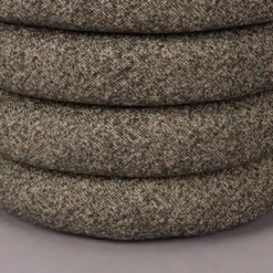 Ronde poef boucle stof - Dutchbone Fern
