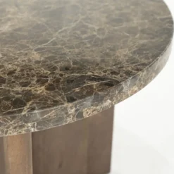 Ronde salontafel bruin marmer - Eleonora Lando