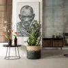 Ronde salontafel donker teakhout - Dutchbone Kraton