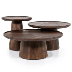 Ronde salontafel mangohout - Eleonora Ron