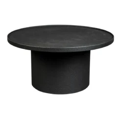 Ronde salontafel mat zwart - Dutchbone Winston
