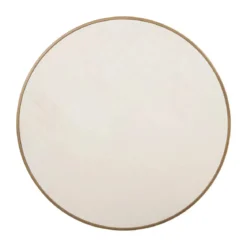Ronde salontafelset messing en wit hout - Richmond Interiors Whitebone
