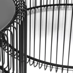Ronde salontafelset staaldraad - Kare Design Wire