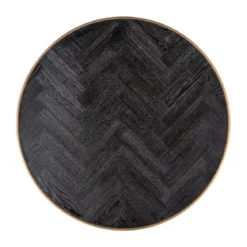 Ronde salontafelset visgraat - Richmond Interiors Blackbone