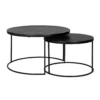 Ronde salontafels zwart staal - Richmond Interiors Bolder