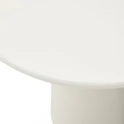 Ronde salontafel wit glanzend cement - Kave Home Albanella