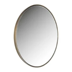 Ronde spiegel aluminium goud - Richmond Interiors Mammom
