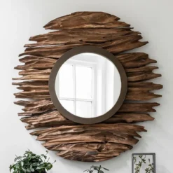 Ronde spiegel drijfhout - Must Living Pure