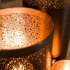 Ronde vloerlamp zwart nickel - Santa Cilinder Nickel