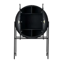 Ronde wandkast zwart met goud - Richmond Interiors Feda
