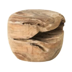 Rond tafeltje van teak hout - Must Living Bali