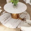Rond vloerkleed - Kare Design Abstract Grey Line