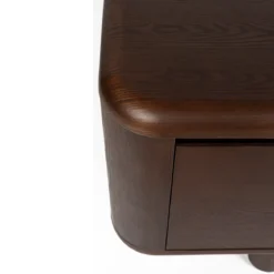 Rond vormig dressoir walnoot - Dutchbone Herman
