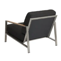 RVS tuin fauteuil met all-weather kussens - Brafab Naos