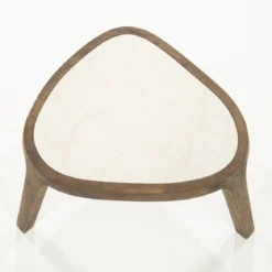 Salontafel hout met marmer - Eleonora Fred