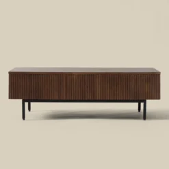 Salontafel hout met ribbels - Bodio Clark
