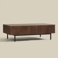 Salontafel hout met ribbels - Bodio Clark