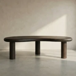 Salontafel hout organische vorm - Bodio Nala