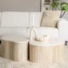 Salontafel met beige marmer blad - Eleonora Kira