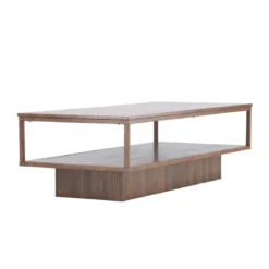 Salontafel met houten frame - Lavis Maglehem