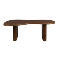 Salontafel organische vorm walnoot - Dutchbone Tilon