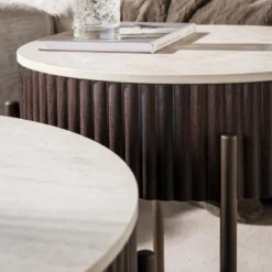 Salontafelset met keramieken blad - Giani Ceramo