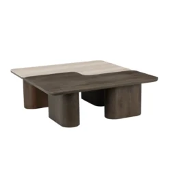 salontafelset travertine en eiken - Richmond Interiors Nando