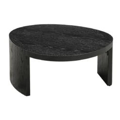 Salontafel set zwart hout organisch - Richmond Interiors Navarino