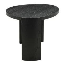 Salontafel set zwart hout organisch - Richmond Interiors Navarino
