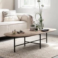 Salontafel teak ovaal - DTP Home Soho
