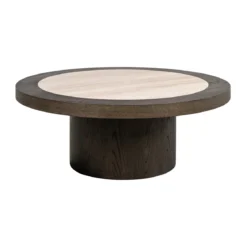 Salontafel travertine met eiken rand - Richmond Interiors Nando