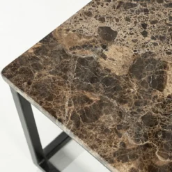 Salontafel van bruin marmer - Eleonora Rico
